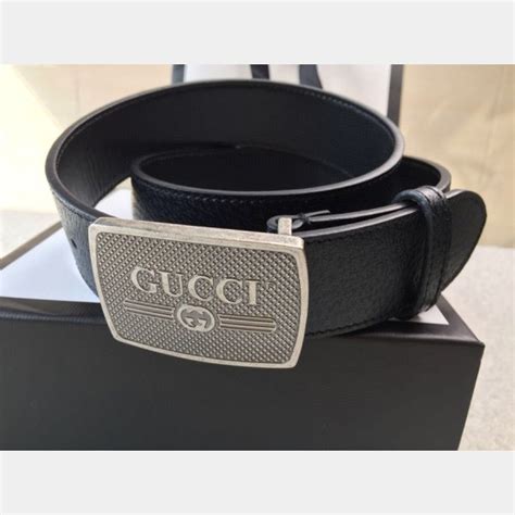 gucci schwarze ledergürtel.